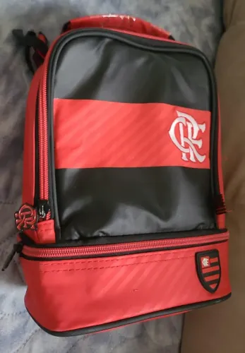Lancheira térmica infantil da marca Clio Style, modelo Flamengo