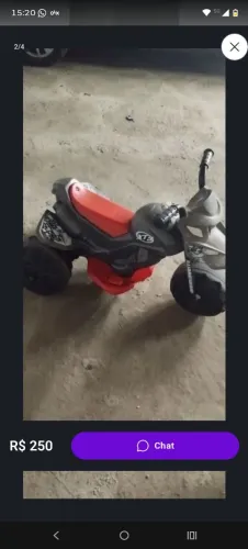 Motoca infantil motorizada 