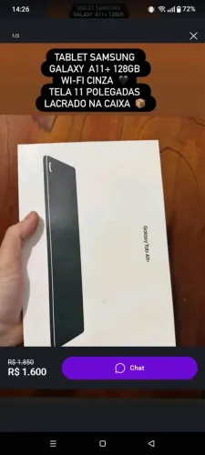 Tablet a11+ 128 GB, Wi-fi, Cinza - Lacrado