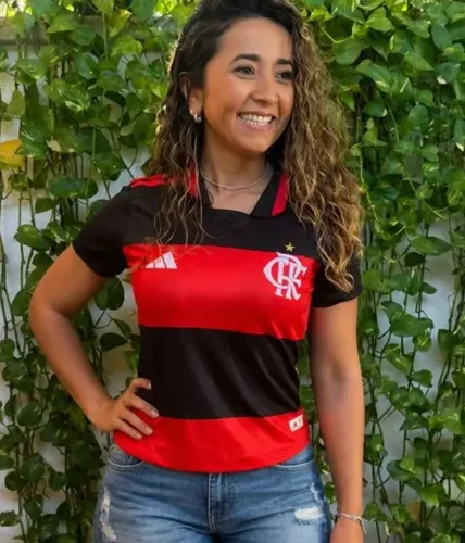Camisa baby look flamengo