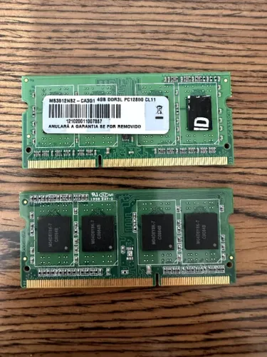10 unidades - Memória 4GB DDR3L PC12800 CL11