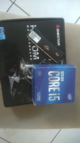 Kit placa mãe processador memória ram e cooler