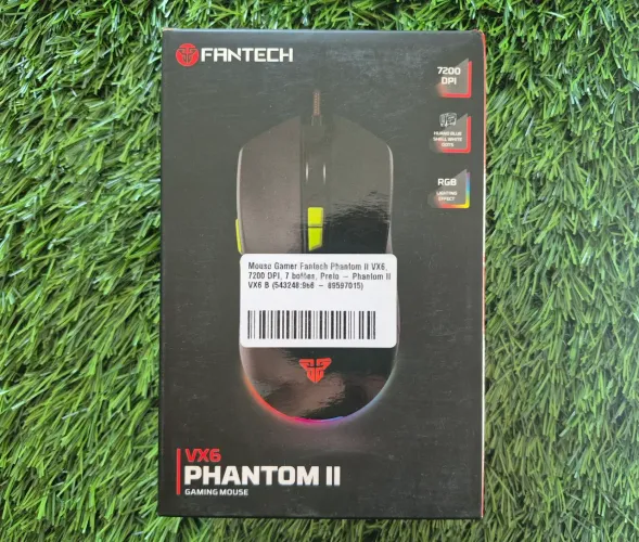 Mouse gamer Fantech Phantom 7200dpi com RGB novos lacrados (Entregamos)