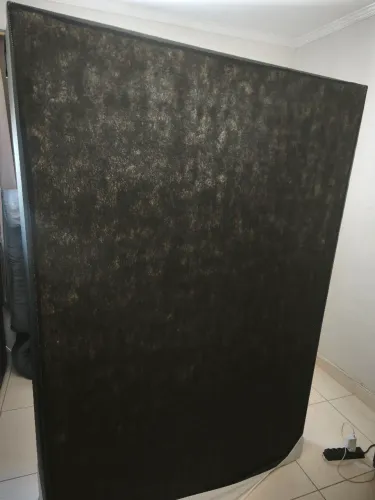 Base Box Baú Viúva - Courino Preto com pistão a gás - R$350
