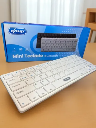 Mini teclado knup bluetooth Branco an21