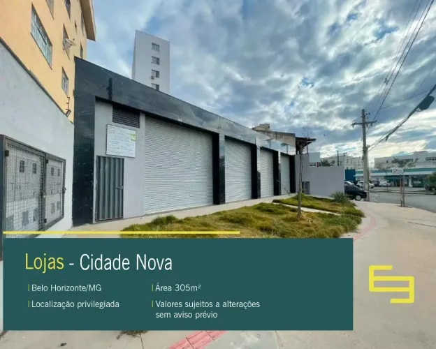 Lojas para locação com 253m² excelente localização no bairro Cidade Nova