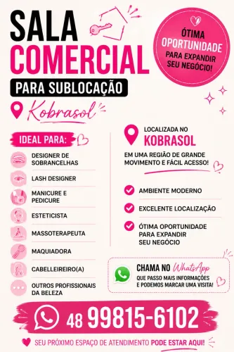 SALA COMERCIAL PARA SUBLOCAÇÃO - KOBRASOL