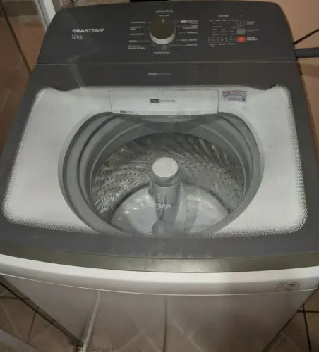 Lavadora de Roupas Brastemp 12kg Cesto Inox 12 Programas de Lavagem Branca  Tensão  127w