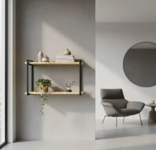Suporte reforçado para prateleira estilo industrial