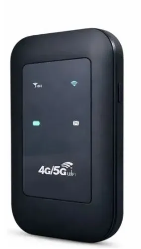 Modem Wi-fi Roteador Portátil 4G 5G Chip Sim Todas as Operadoras Preto