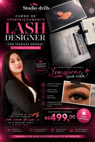 Curso aperfeiçoamento lash designer 