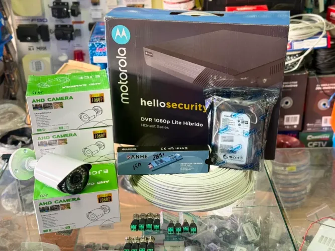Kit câmera e DVR MOTOROLA 