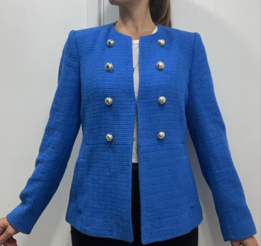 Blazer Zara Azul M
