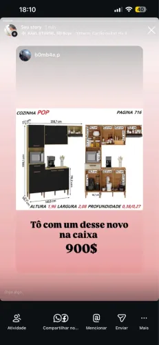 Armario novo na caixa