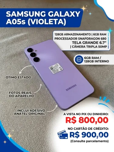 Samsung Galaxy A05s ? 128GB / 6GB RAM (Excelente Estado!)