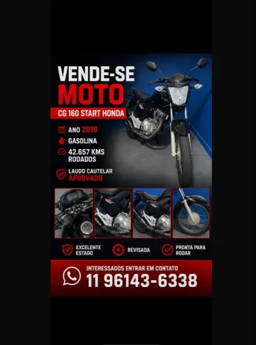 VENDA MOTO CG160 START