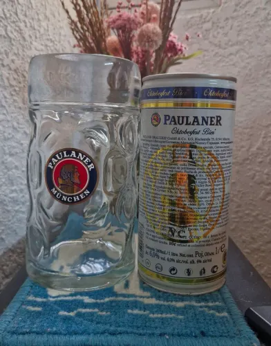 Kit Paulaner Oktoberfest - Caneca + Lata 1 Litro