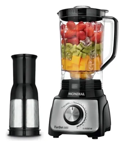 Liquidificador Mondial 1100w Jarra 3l 12 Velocidades 220v