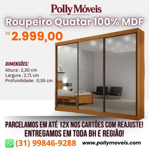 Guarda Roupa Catar Maravilhoso! Pronta Entrega!