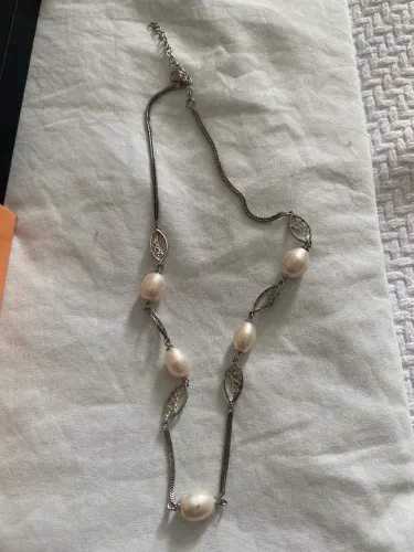 Colar de Prata com Perolas Original Vivara
