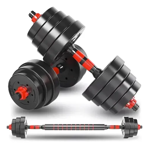 Jogo De Halteres Kit Aço Emborrachado 30kg Crossfit Treino