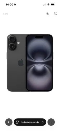 iPhone 16 Apple (128GB) Preto