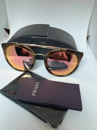 Óculos Prada Original Feminino Espelhado + Estojo Completo (Impecável)