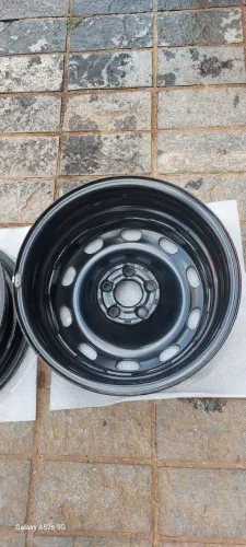 JOGO DE RODAS FERRO VW FOX  5X100 ARO 15 PRETA 5 FUROS  ORIGINAL