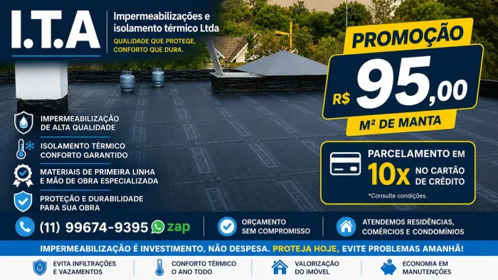 Impermeabilização de lajes e telhados