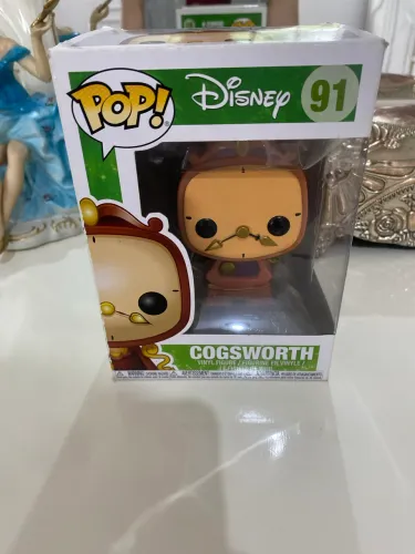 Funko pop bela e a fera Disney cogsworth