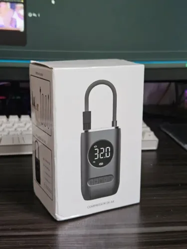 Compressor/Calibrador De Pneu Portátil Digital Usb Sem Fio 3 Em 1