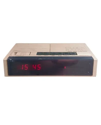 rádio relógio vintage toshiba rr-8100, abricado na Zona França de Manaus, anos 80