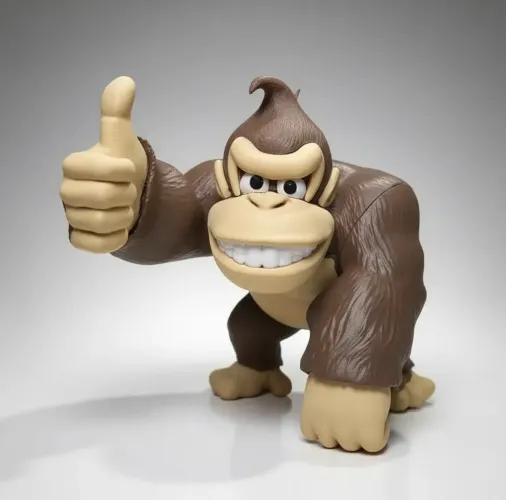     Donkey Kong 3D Impresso (20 cm) de Altura 