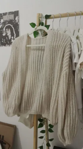 Cardigan Bege (Tamanho único)