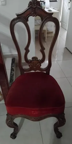 Cadeira Clássica Estilo Luís XV- 