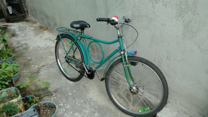 Bicicleta Monark Verde 1991 barra circular