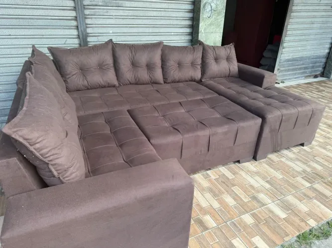 Sofá sofá de luxo 7 lugares sofá L