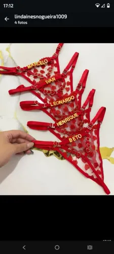 Calcinhas personalizável 