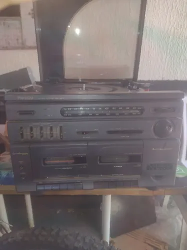 Toca discos Philco funcionando tudo
