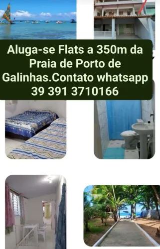 Flat para temporada em porto de galinhas
