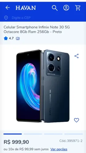 CELULAR 8GB DE RAM E 256GB