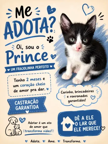 Gatinho para adoção 