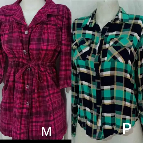 Blusas femininas xadrez 