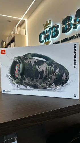 JBL BOOMBOX 4 CAMUFLADA NOVA LACRADA / LOJA FÍSICA