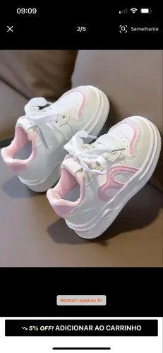 Tênis feminino infantil