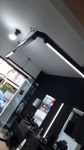 Iluminação para barbearia