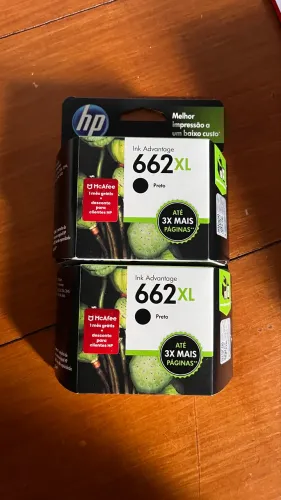 2 cartuchos HP 662XL pretos