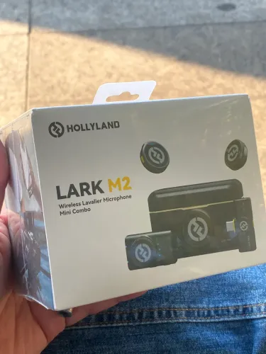 Microfone de Lapela Hollyland Lark M2 mini combo