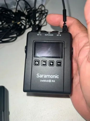 Receptor Sem Fio Saramonic Uwmic9s Rx,Tx Para Microfone (Usado)