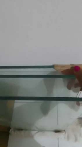 3 pratileira de vidro novas  